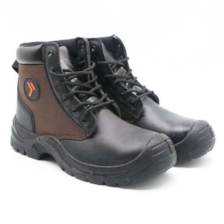MaxiPact Anti slip labour protection iron toe iron plate cheap safety pu injection safety shoes
