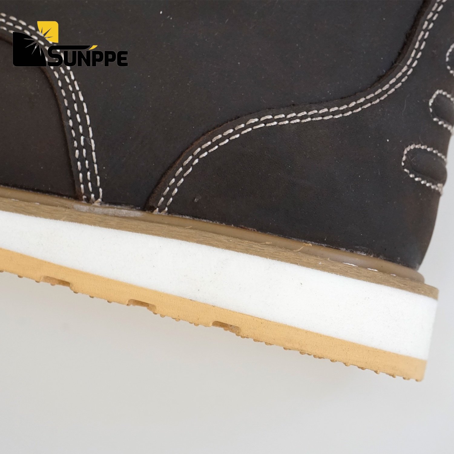 Custom crazy horse leather EN20345 S3 half knee cowboy good welt year shoes safety boots
