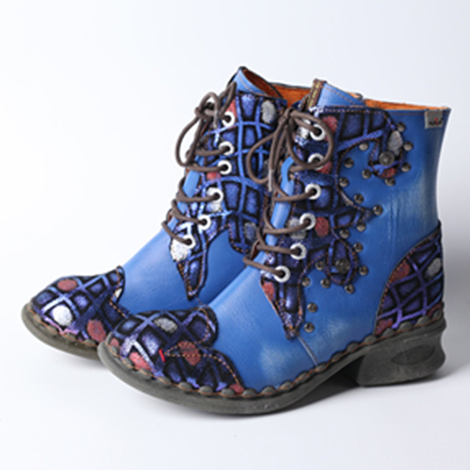 Oem Odm High-End Leather Women's Shoes Comfortable Thick Heel Light Boots