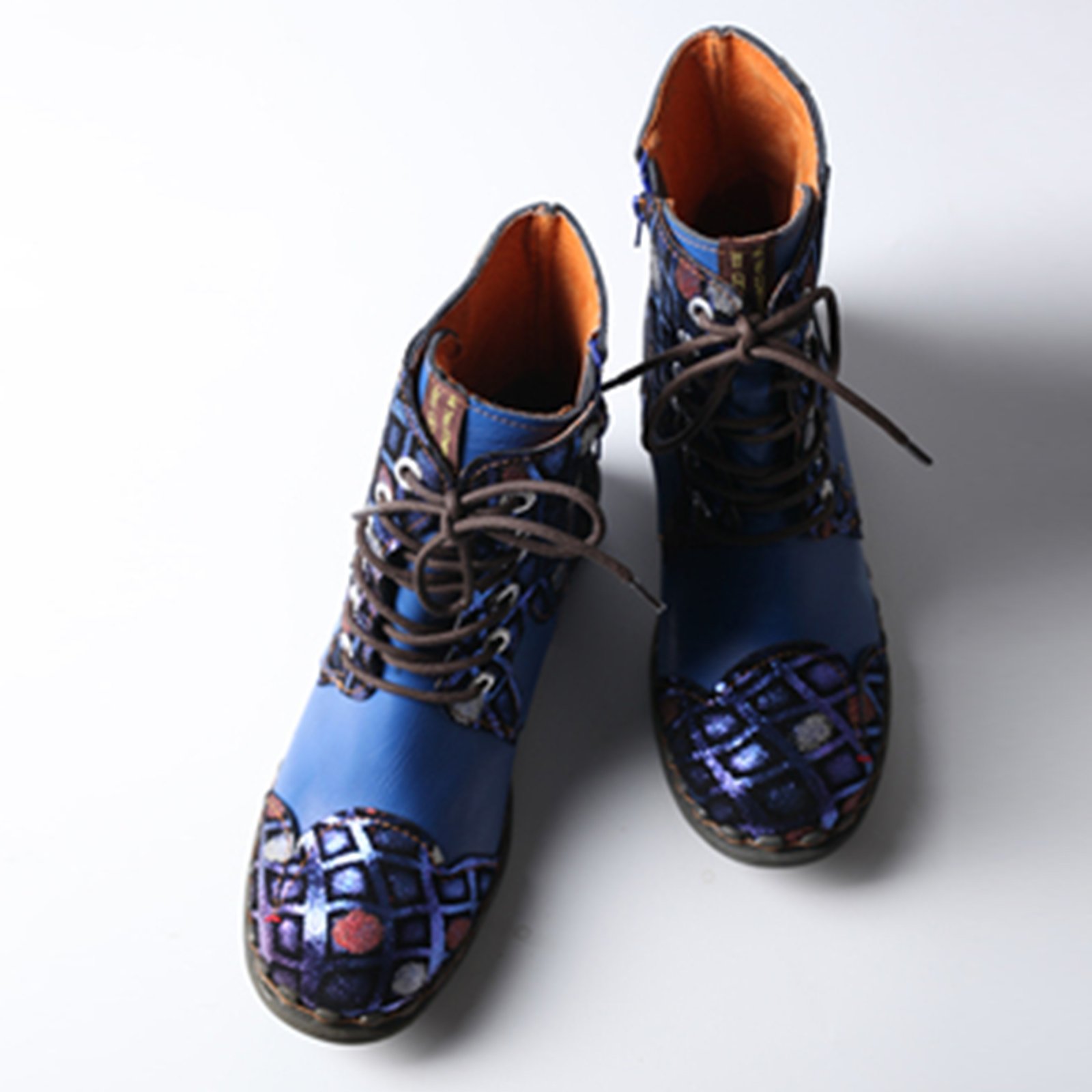 Oem Odm High-End Leather Women's Shoes Comfortable Thick Heel Light Boots