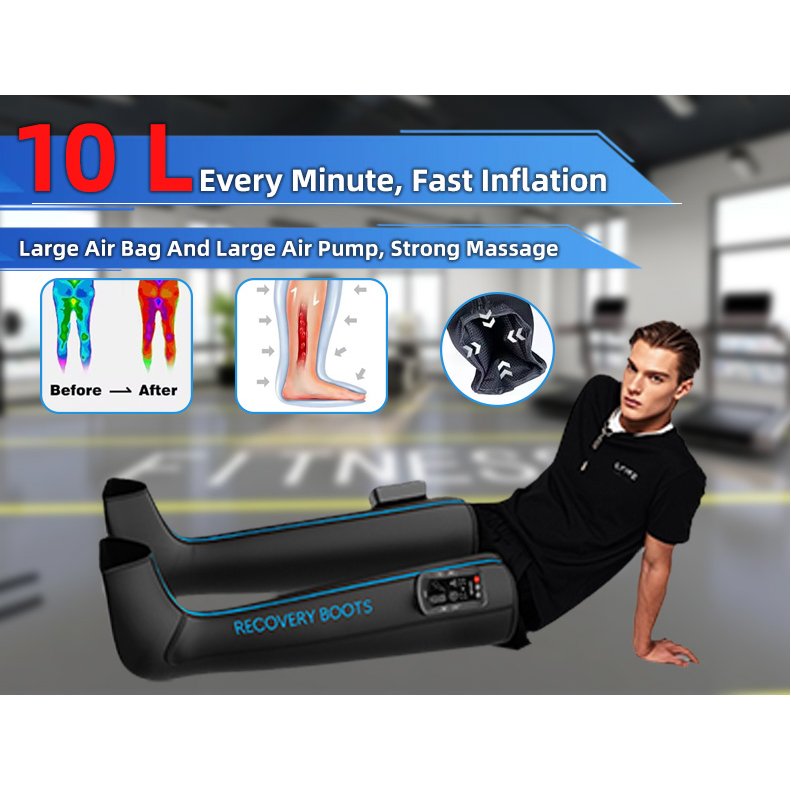 Oh Air Compression Athlete Foot Treatment Recovery Pants And boots 8 Air Chamber Lymphatic Drainage Pants Legs For Athletes Foot
