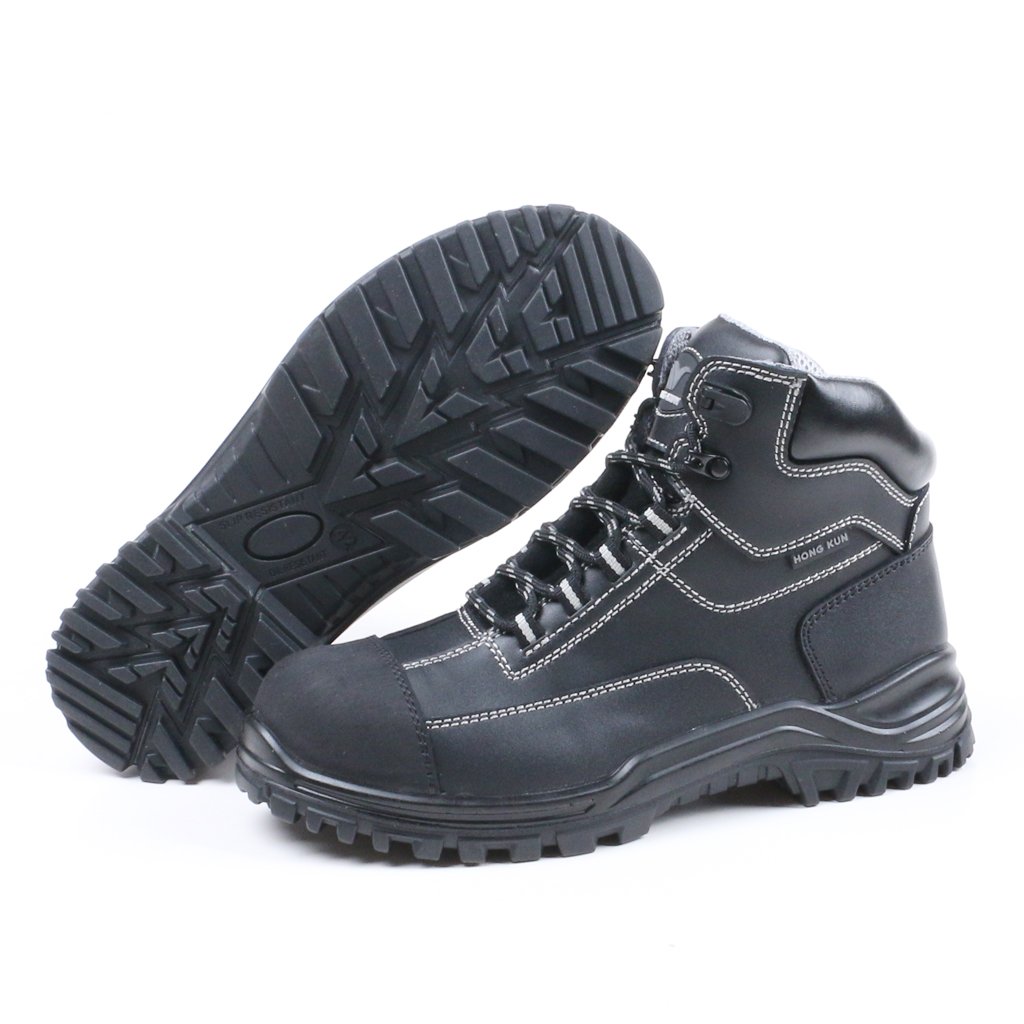 Cheap Men's Leather Work Safety Footwear Boot Shoes With Steel Toe