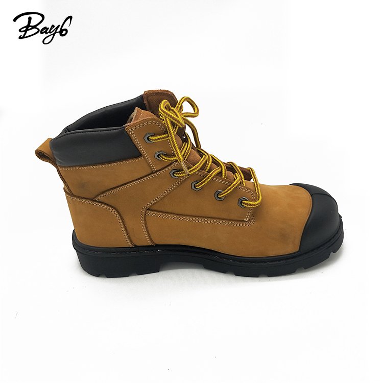 PU Injection Sole Work Boots And 6 Inch Steel Toe Safety Shoes Custom