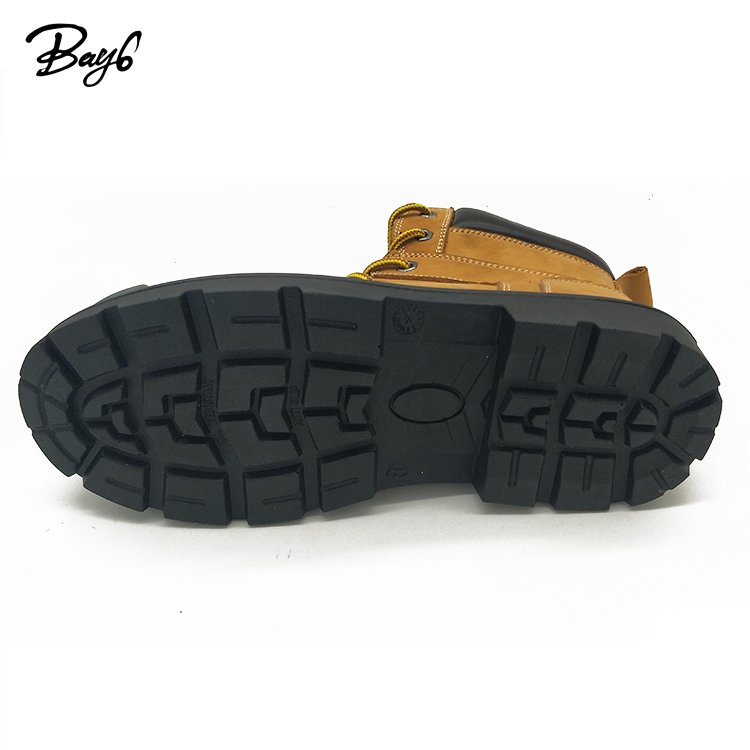 PU Injection Sole Work Boots And 6 Inch Steel Toe Safety Shoes Custom