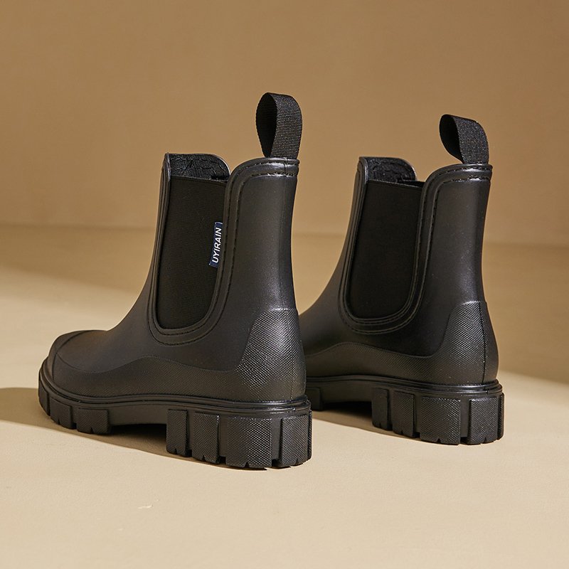 Processing Custom PVC ladies Women rain boots fashion low boots anti-slip wear-resistant Waterproof rain boots