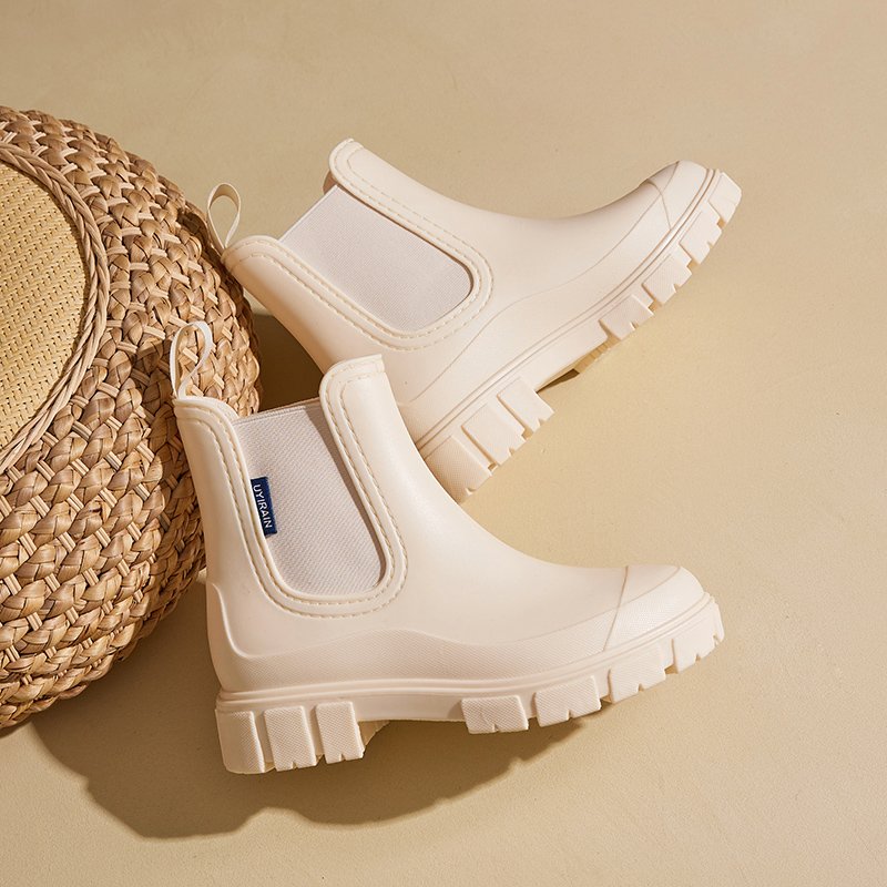 Processing Custom PVC ladies Women rain boots fashion low boots anti-slip wear-resistant Waterproof rain boots