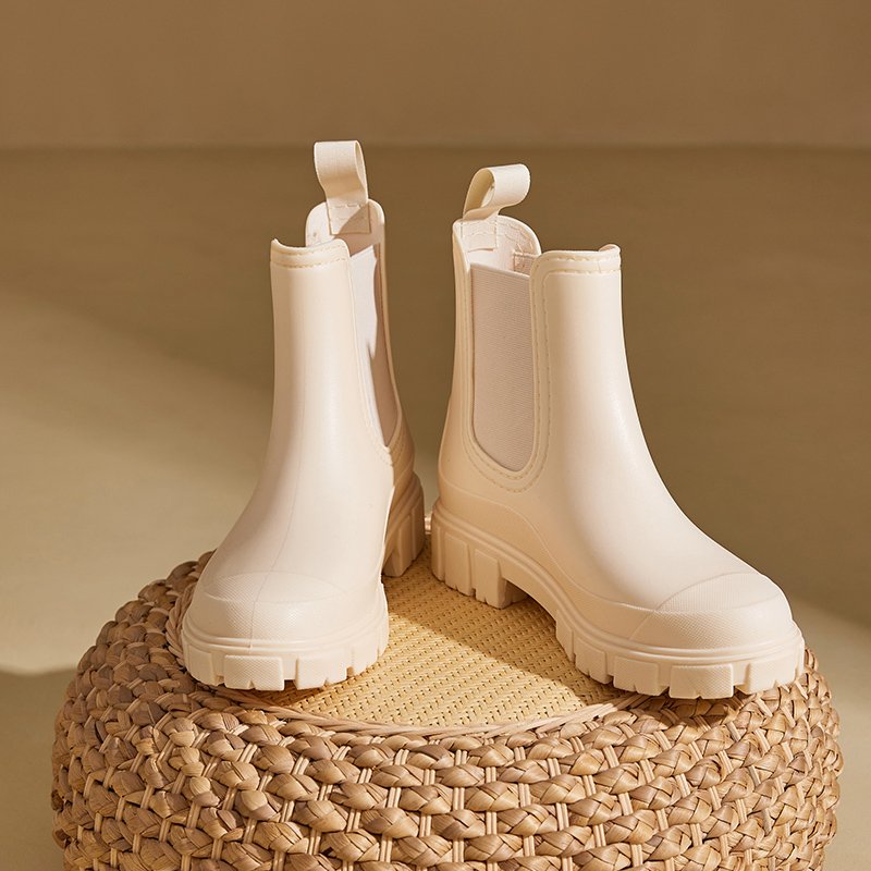 Processing Custom PVC ladies Women rain boots fashion low boots anti-slip wear-resistant Waterproof rain boots
