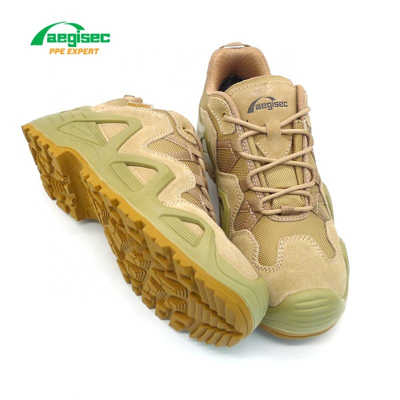 AEGISEC suede leather desert jungle boots PU sole slip resistant low cut desert jungle boots