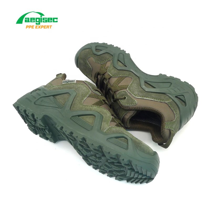 AEGISEC suede leather desert jungle boots PU sole slip resistant low cut desert jungle boots