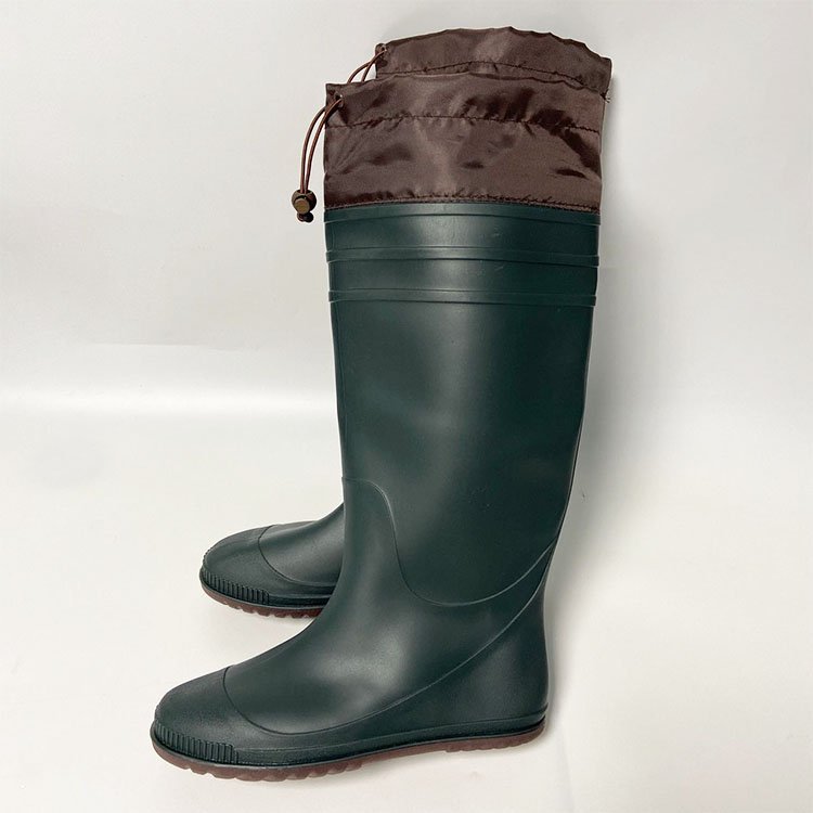 Custom Wholesale Outdoor Muds Knee High Agricultural Men Farming Rain Boots Unisex Ladies Women Foldable Long pvc Rain Boots Men