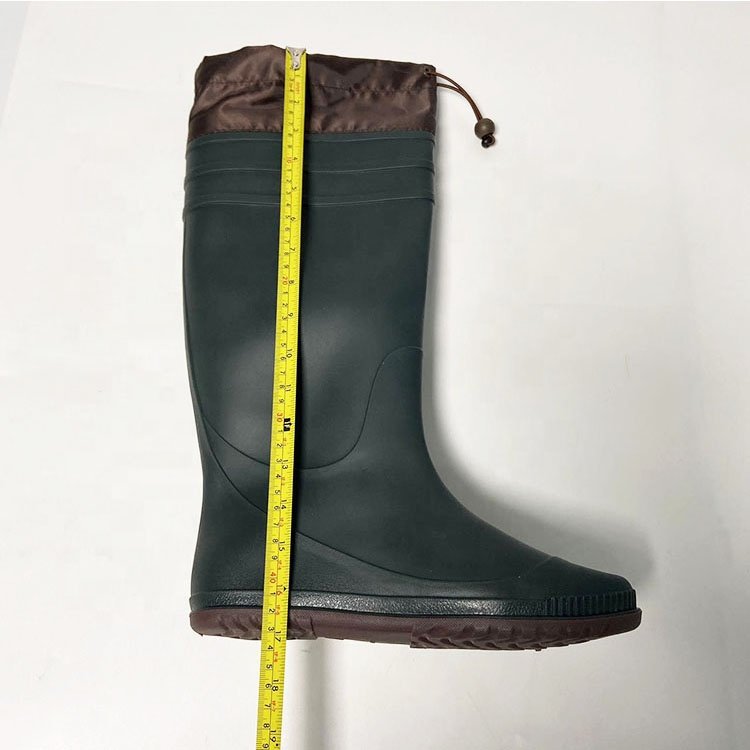 Custom Wholesale Outdoor Muds Knee High Agricultural Men Farming Rain Boots Unisex Ladies Women Foldable Long pvc Rain Boots Men