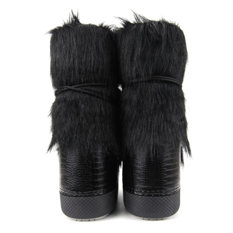 Custom Long Warm Snow Boots Waterproof Women Winter Boot Heel