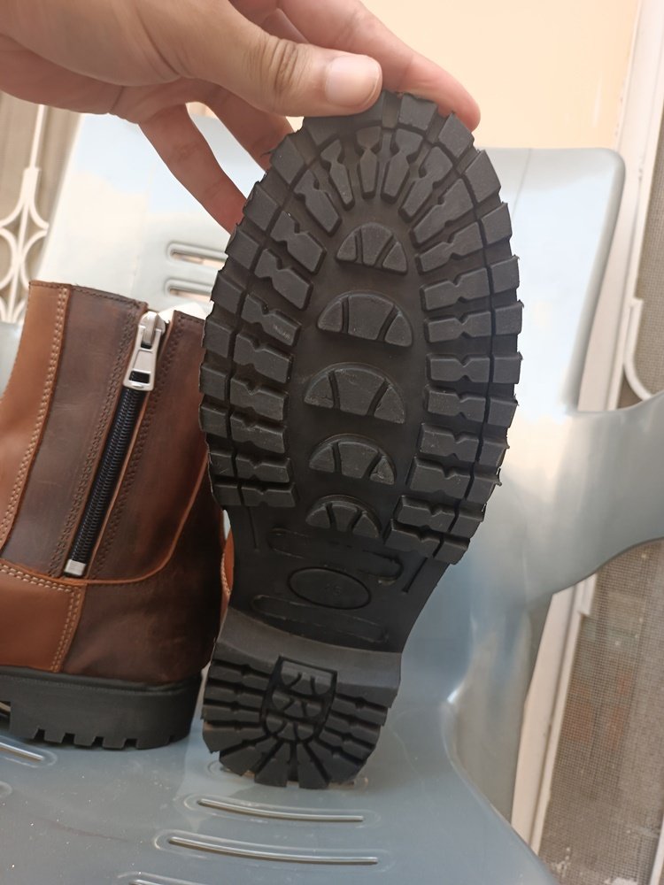 Side Zipper Genuine Cow Leather Full Grain Boots Chopper Motorcycle Boots Shoes Biker Leather Casual boots