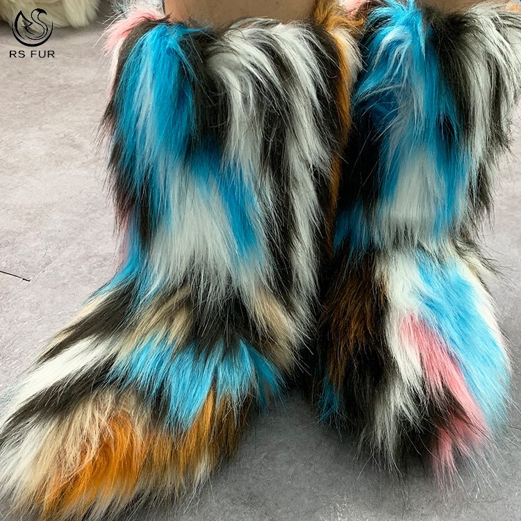 US EURO Big size winter fur snow boots women winter indoor with wholesale cheap price