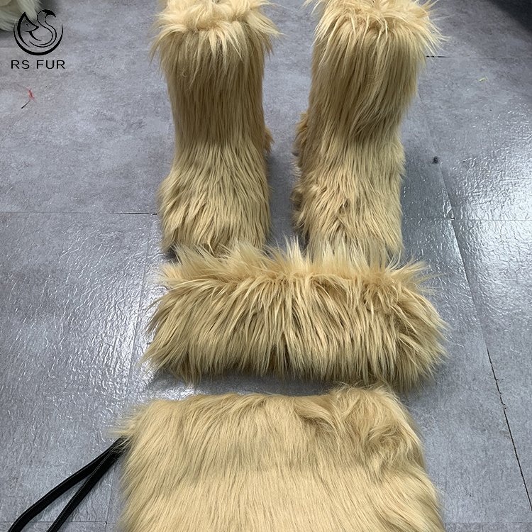 US EURO Big size winter fur snow boots women winter indoor with wholesale cheap price