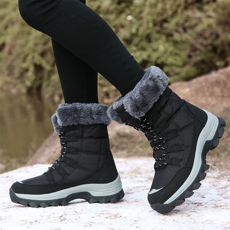 Fashionable High Quality Snow Boots Women Boot Shoes for Women Luxury Designer Boots Bottom Offset Printing Winter Rubber Lin