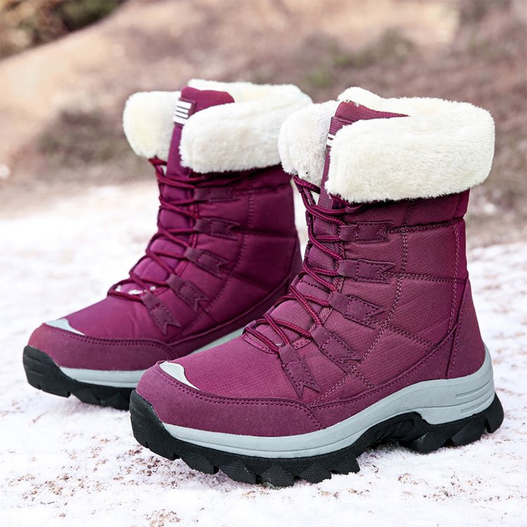 Fashionable High Quality Snow Boots Women Boot Shoes for Women Luxury Designer Boots Bottom Offset Printing Winter Rubber Lin