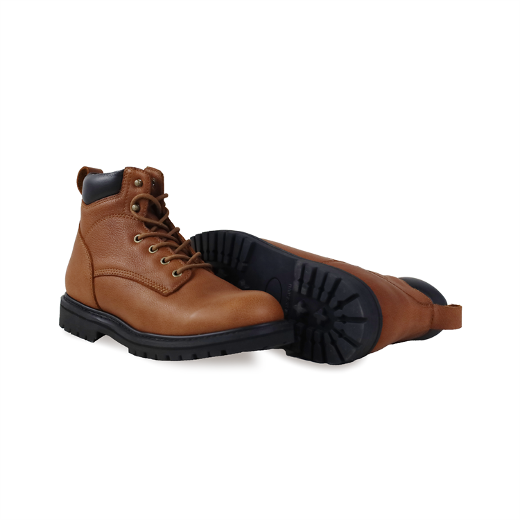 Men's Summer Safety Work Shoes Leather Upper Material Steel Toe & Rubber Outsole Tennis Safety Boots