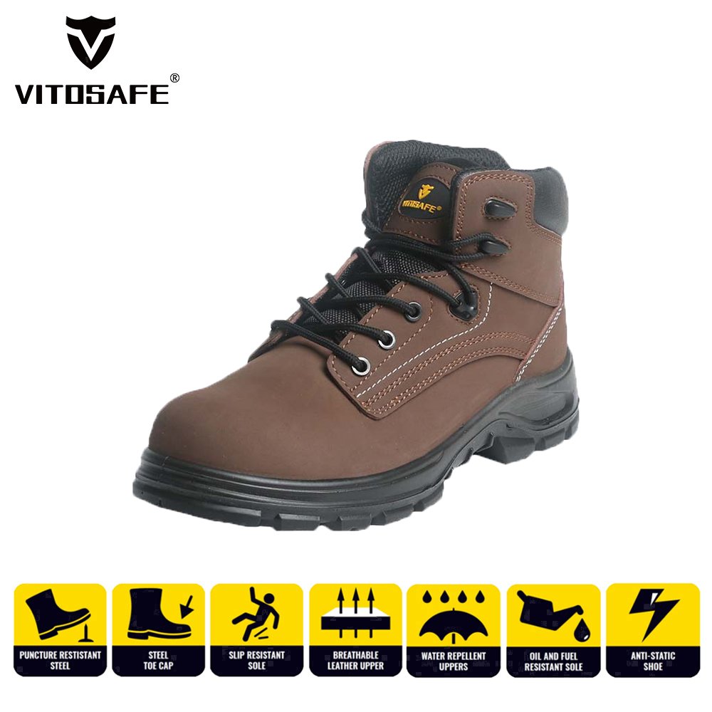 High Quality EN ISO 20345 S3 ESD Antistatic Punture Proof Safety Shoes Work Boots