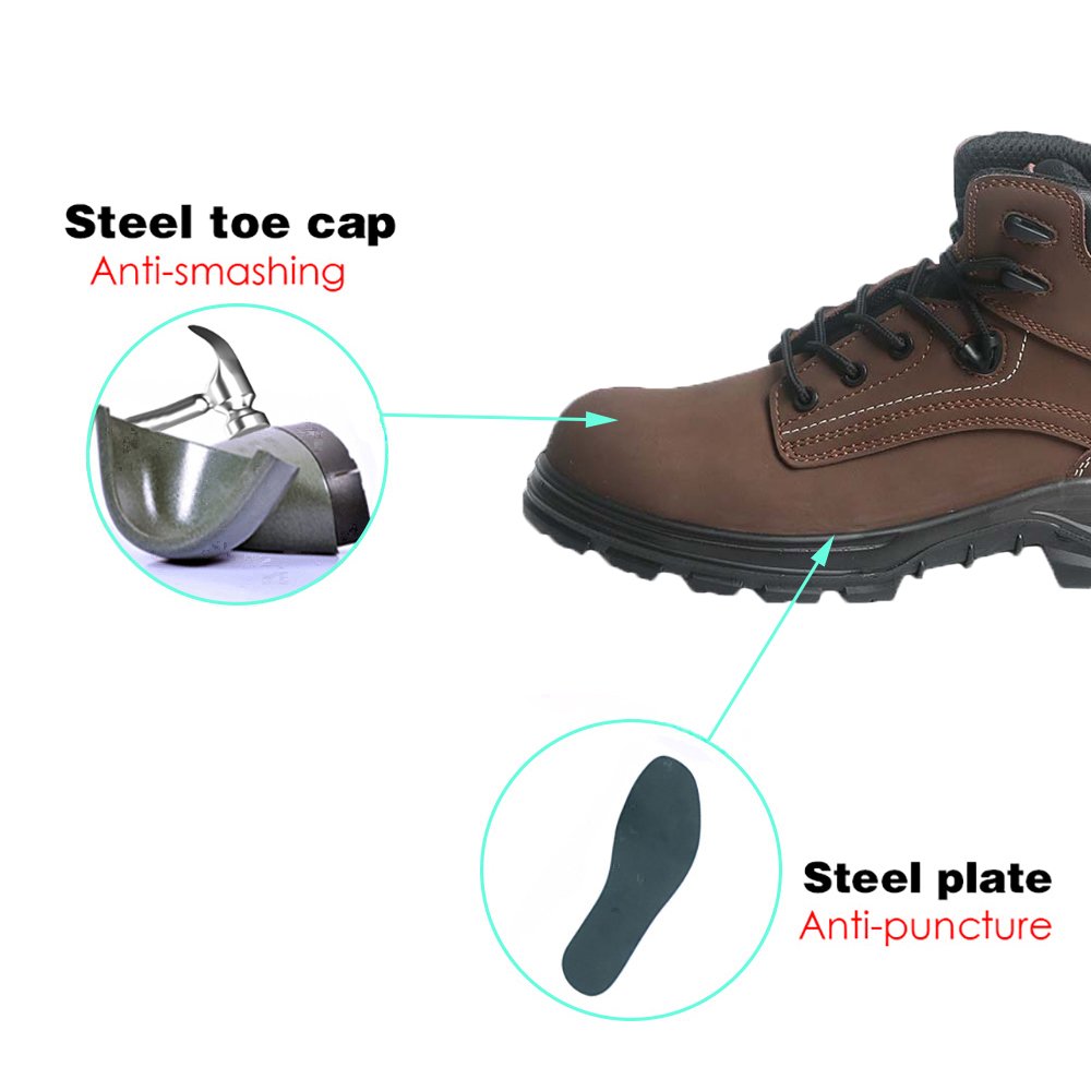 High Quality EN ISO 20345 S3 ESD Antistatic Punture Proof Safety Shoes Work Boots