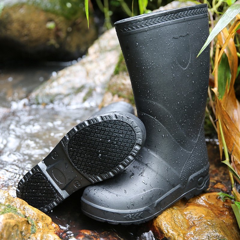 Waterproof Rubber Wellington Rain Boots Wholesale Steel Toe Safety EVA Gum Boots for Industry Fishing Men & Women Manufacturer