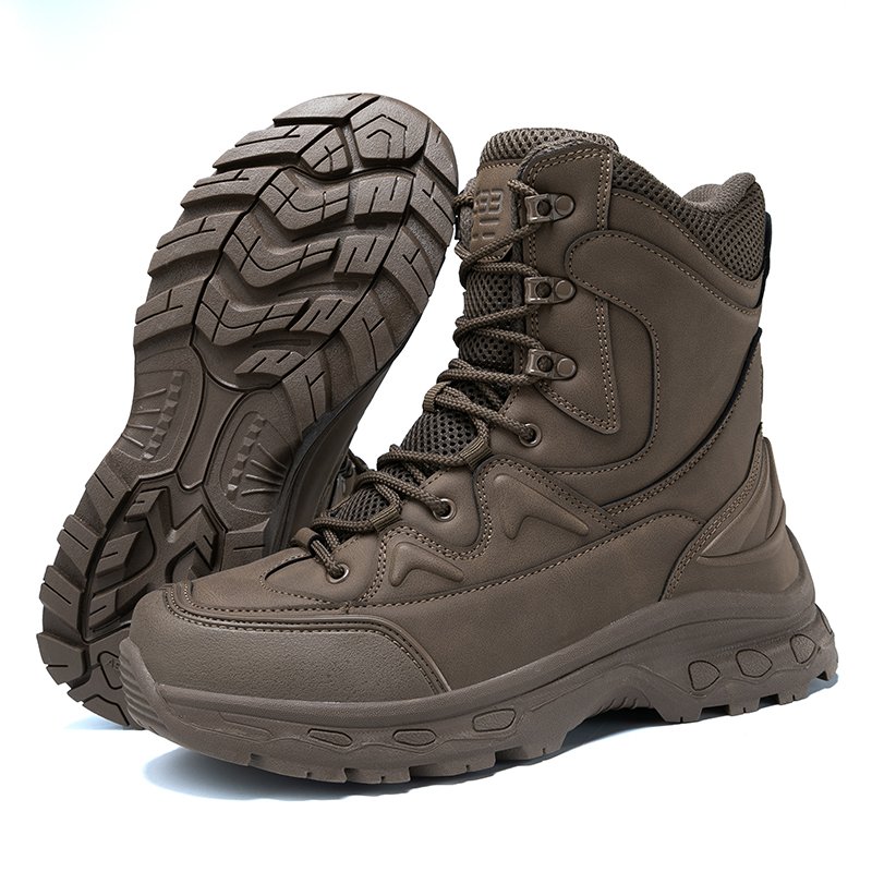 Men's Tactical Hiking Boots, Shock-absorbing Non-slip Desert Boot, Winter Outdoor Camping Trekking Shoes