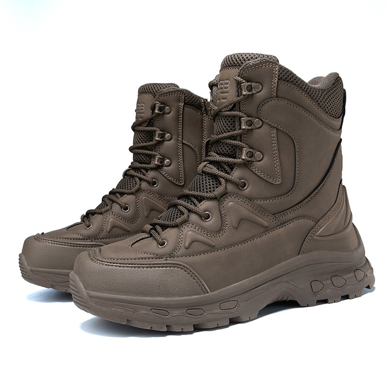 Men's Tactical Hiking Boots, Shock-absorbing Non-slip Desert Boot, Winter Outdoor Camping Trekking Shoes