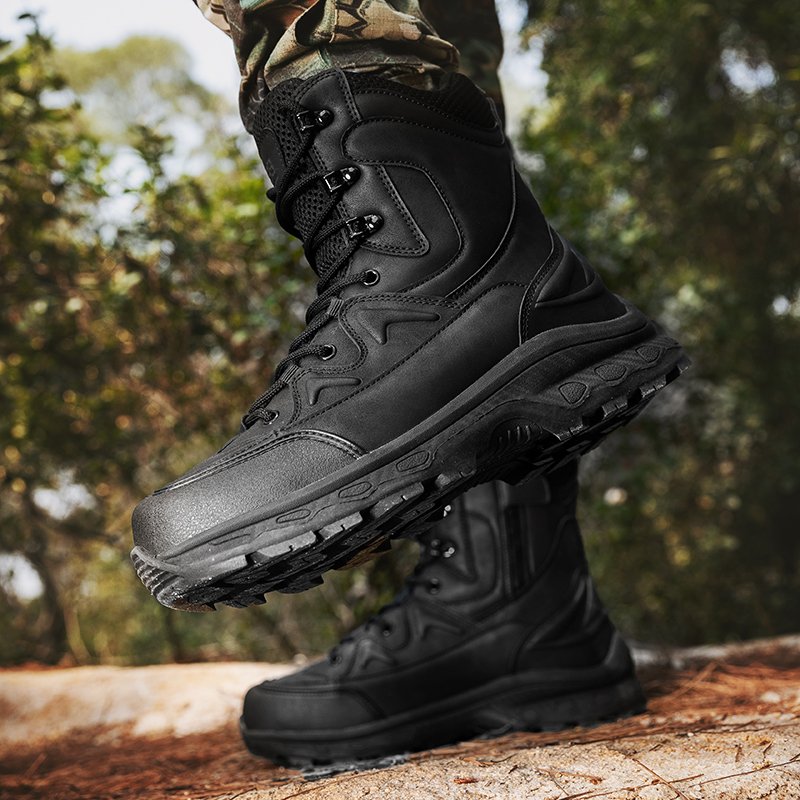 Men's Tactical Hiking Boots, Shock-absorbing Non-slip Desert Boot, Winter Outdoor Camping Trekking Shoes