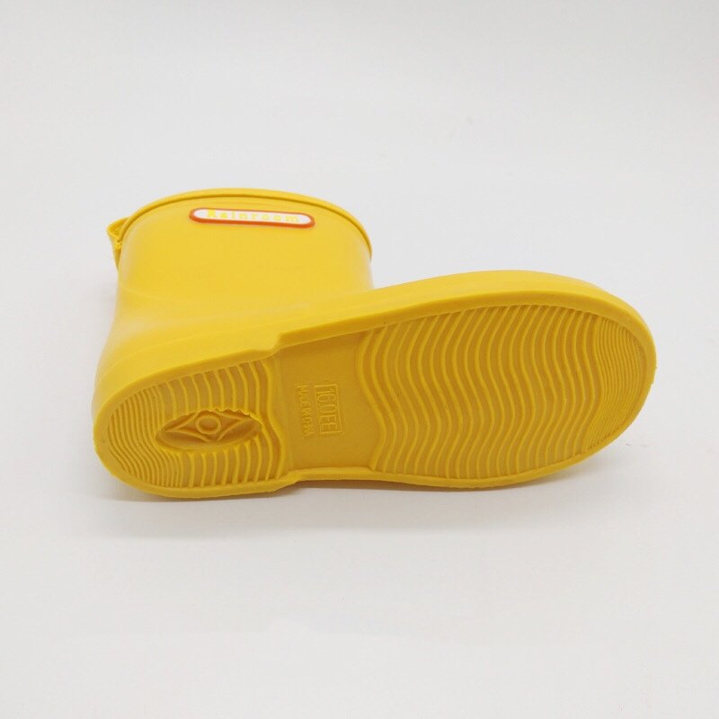 Colorful non-slip kids PVC rain boots pure color wellington boot waterproof high quality children cheap rain boots for child