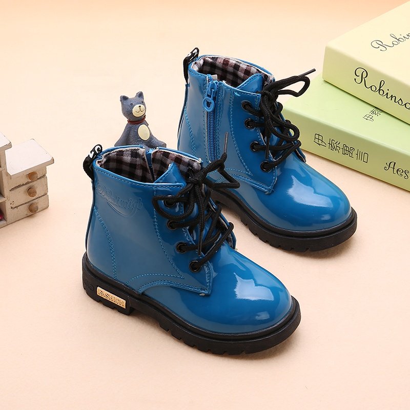 Jinbeile Kids Fashion Boots 2021 Kids Leather Winter Little Girl Snow Boots Children Shoe Ankle Boots Women
