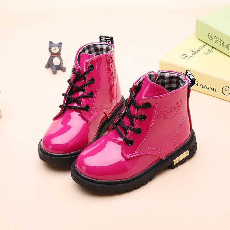 Jinbeile Kids Fashion Boots 2021 Kids Leather Winter Little Girl Snow Boots Children Shoe Ankle Boots Women