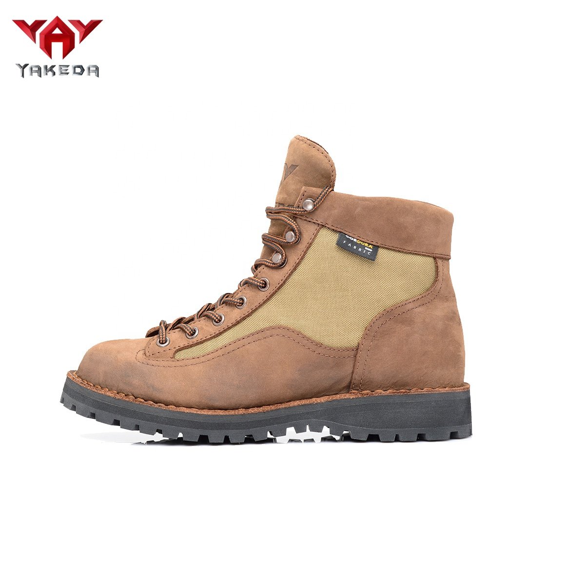 Yakeda men boots genuine leather suede outdoor hiking wear combat tactical gear boots ankle