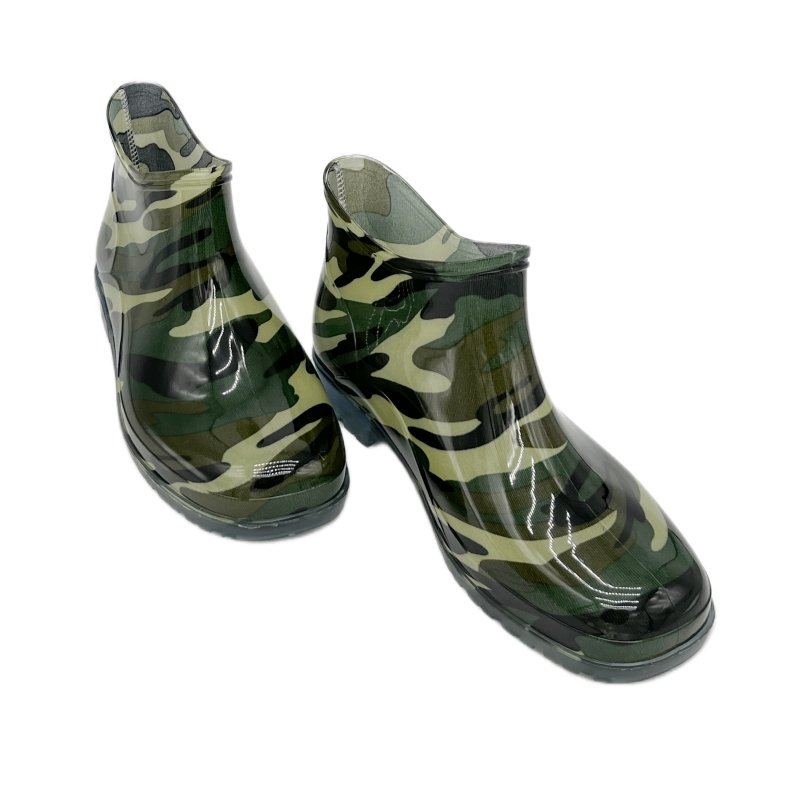 Hot Sale Extra Large Size Customization Unisex Camouflage Garden Rain Boot Shoe for Men