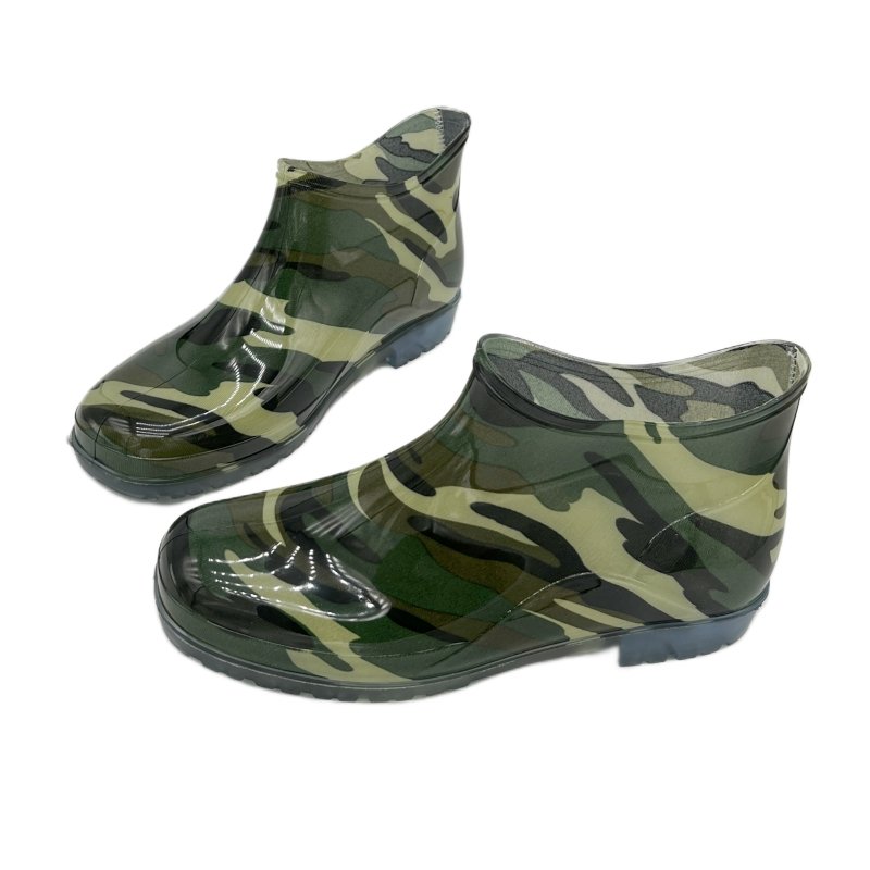 Hot Sale Extra Large Size Customization Unisex Camouflage Garden Rain Boot Shoe for Men
