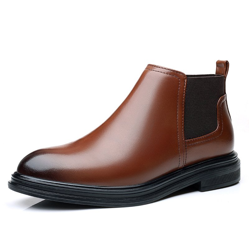 Wholesale Chelsea Ankle Boots for Men PU Leather Casual Formal Men's Dress Boot shoes
