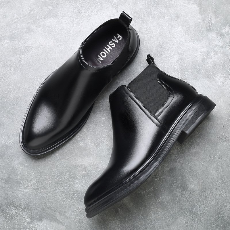 Wholesale Chelsea Ankle Boots for Men PU Leather Casual Formal Men's Dress Boot shoes