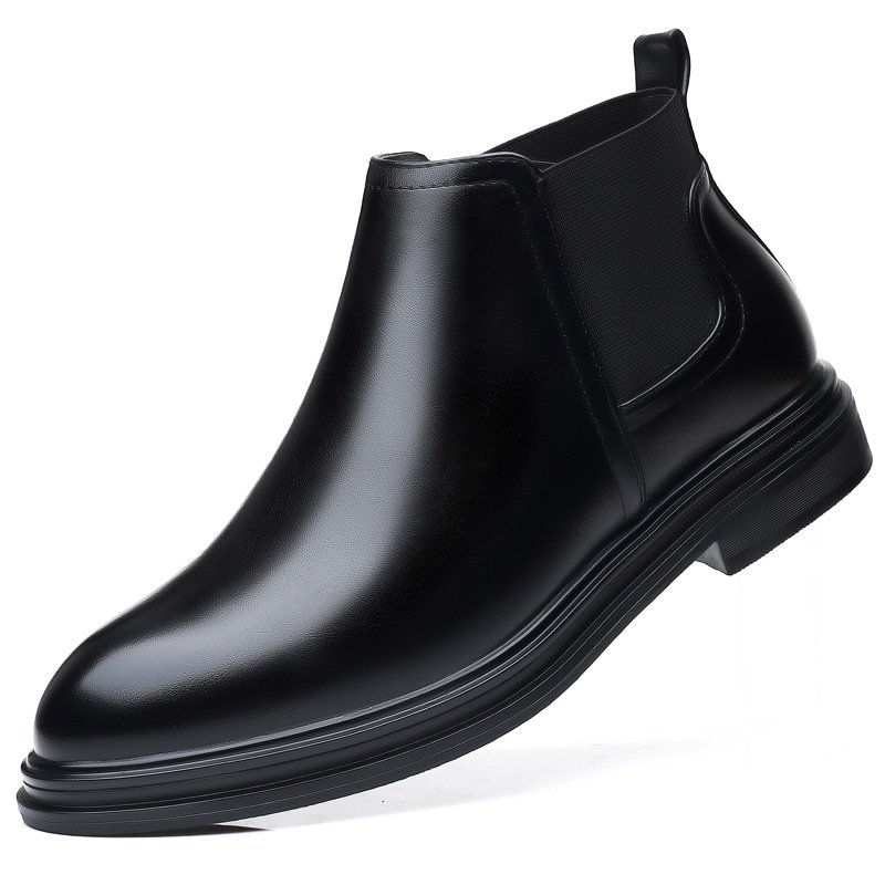 Wholesale Chelsea Ankle Boots for Men PU Leather Casual Formal Men's Dress Boot shoes