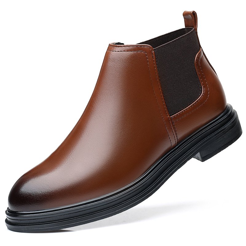 Wholesale Chelsea Ankle Boots for Men PU Leather Casual Formal Men's Dress Boot shoes