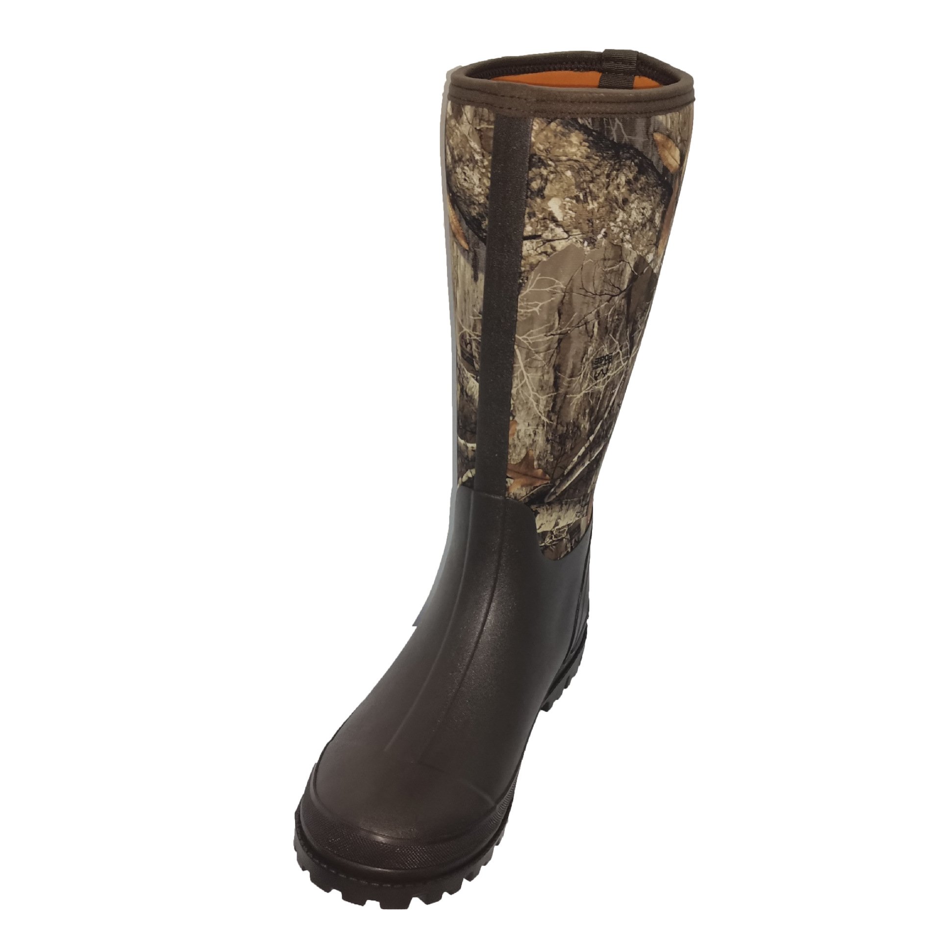 customize warm rugged neoprene outdoor rain boot camo printing rubber hunting boot muck chores mud booties knee high farm boots