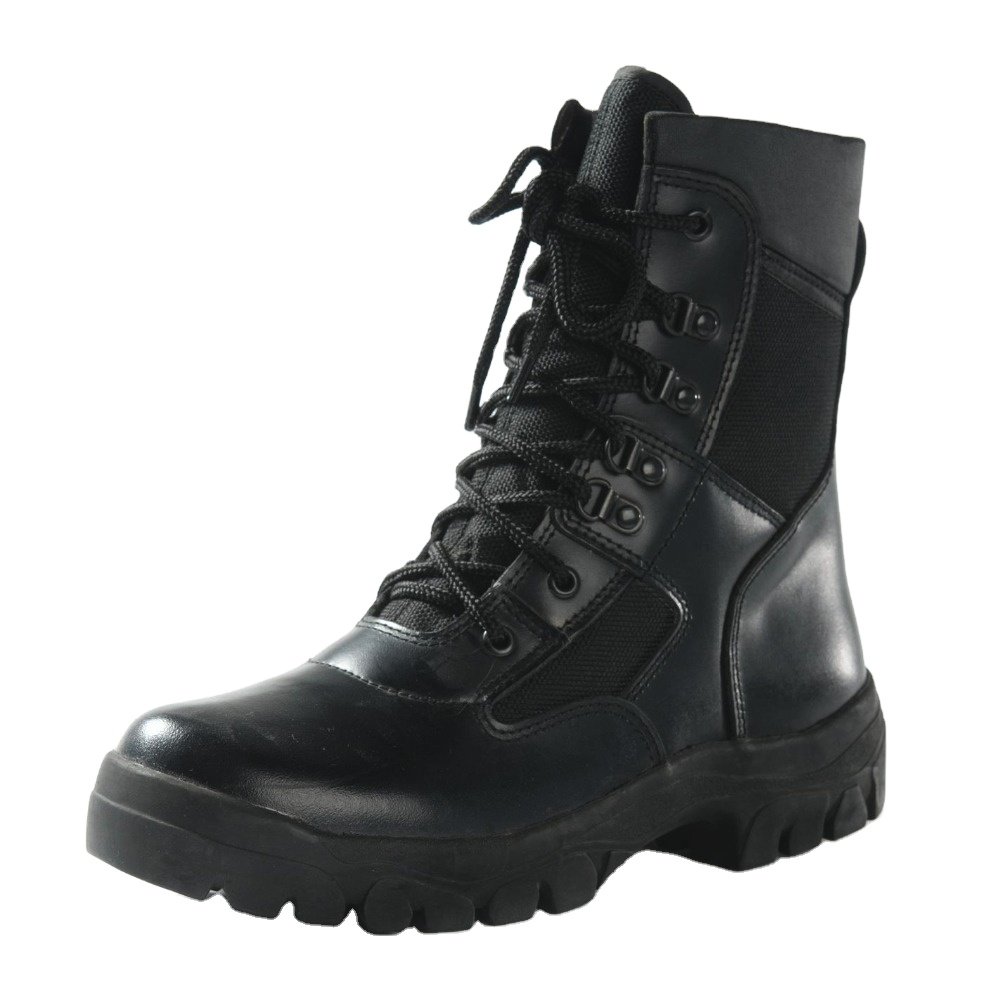 Black Leather Ankle Boots for Outdoor Activities and Training!