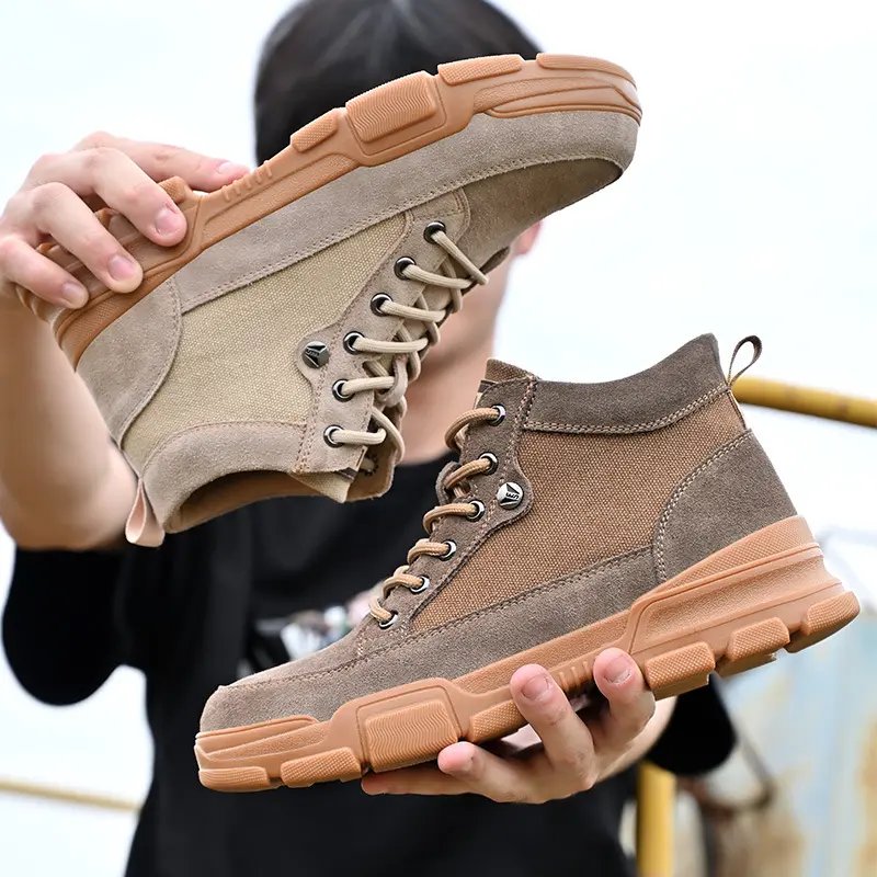 Safety Boots for Men Work Boots Functional Shoes Steel Toe Anti Static Anti Puncture Protective Men Adult Winter Shoes for Women