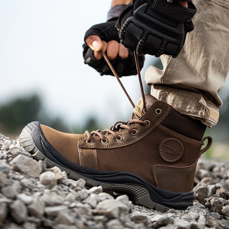 DianSen Womens Mens Indestructible Safety Shoes Lightweight Work Boot Steel Toe Wear-resisting Botas De Trabajo Para Hombre SZ14