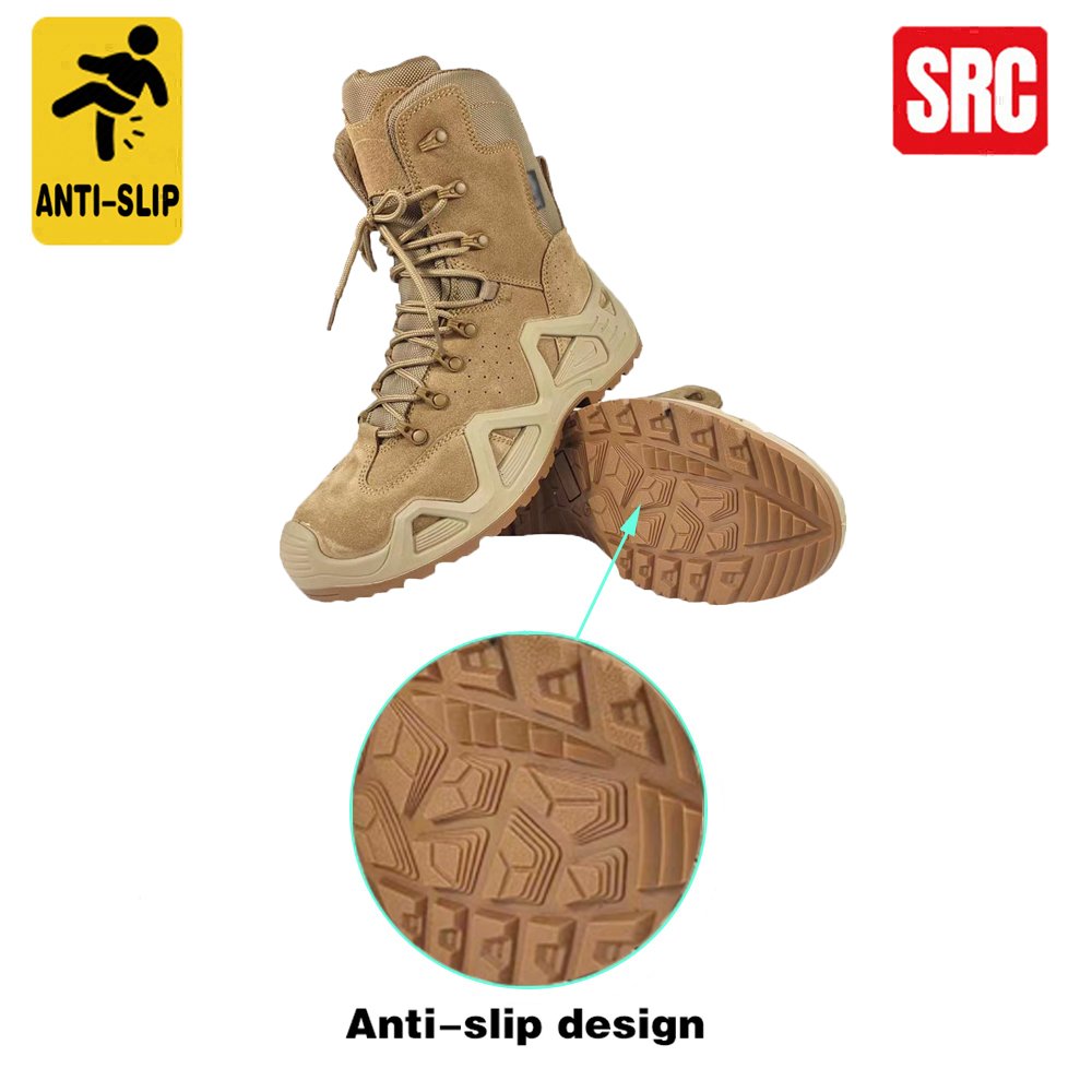 Waterproof Outdoor Steel Toe Desert Safety Shoes S3 Tactical Boots for Men