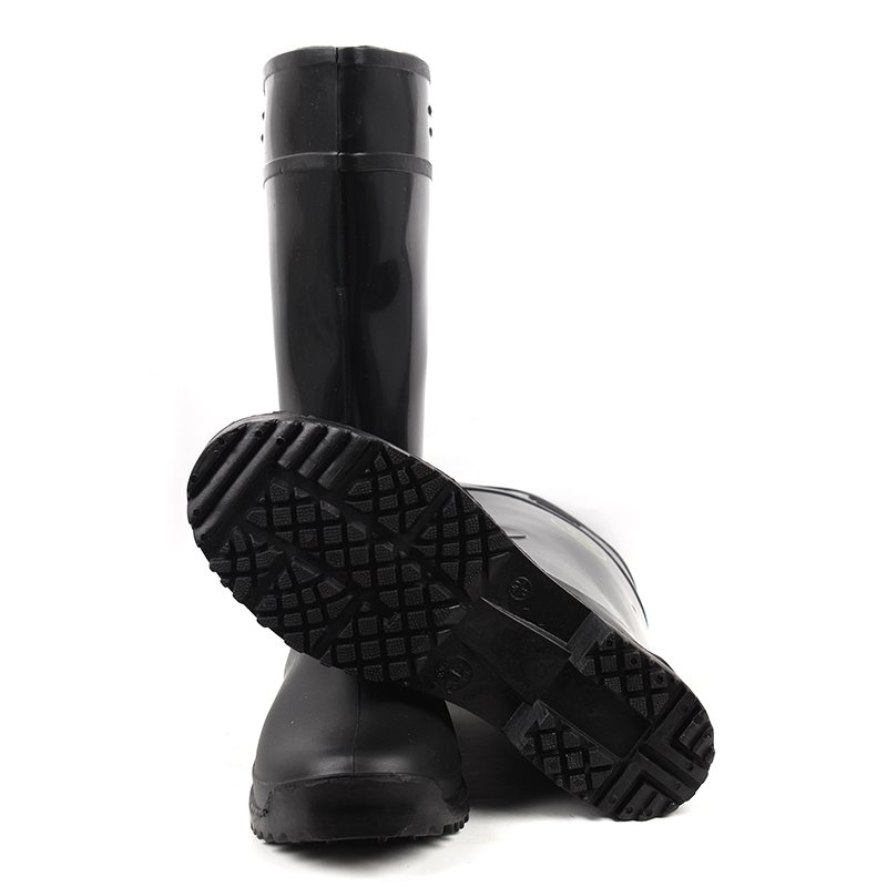 Cheap High Quality Black Rain Boots Outdoor Waterproof wear resistant Rubber rain Boots