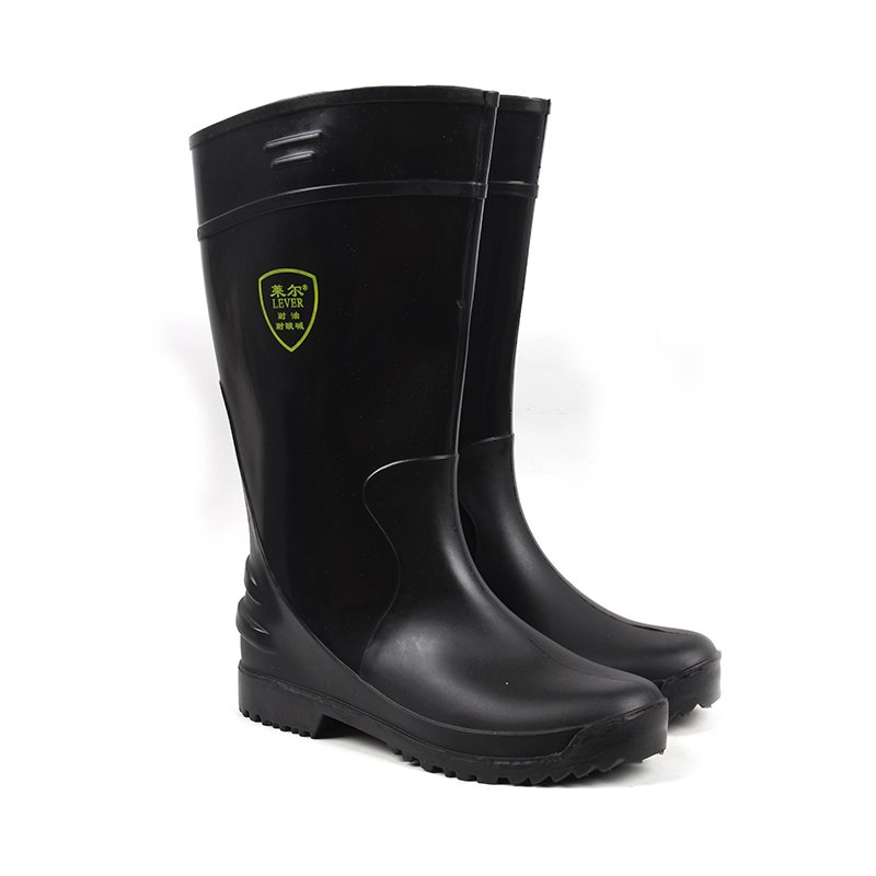 Cheap High Quality Black Rain Boots Outdoor Waterproof wear resistant Rubber rain Boots
