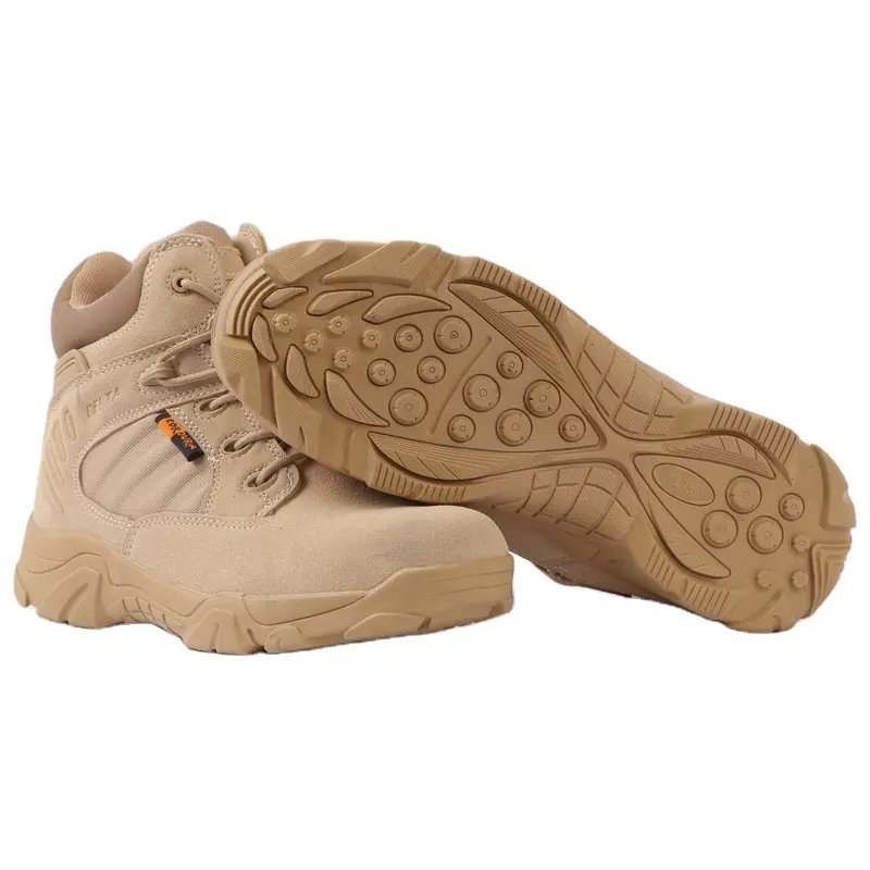 Black Anti Slip Outdoor Hunting Tactical Waterproof tactical shoes for men desert boots