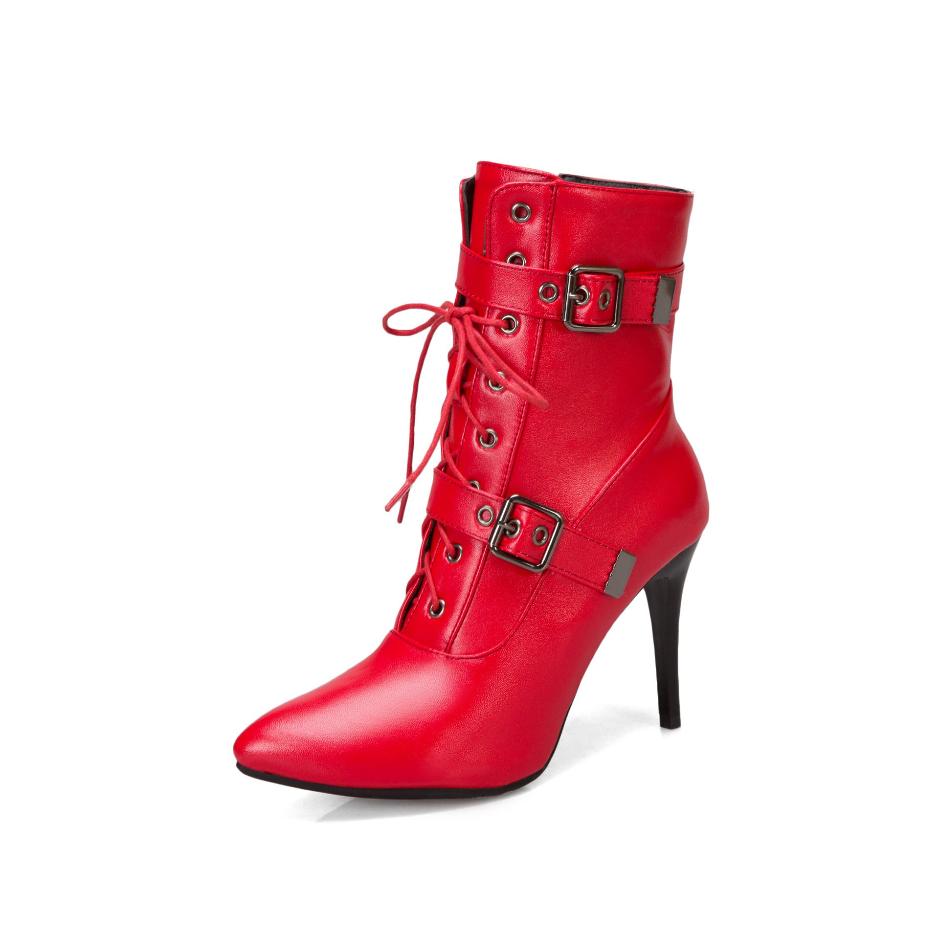 Fashionable female shoes over the short boots high heels boots party sexy lady pu winter party waterproof boots