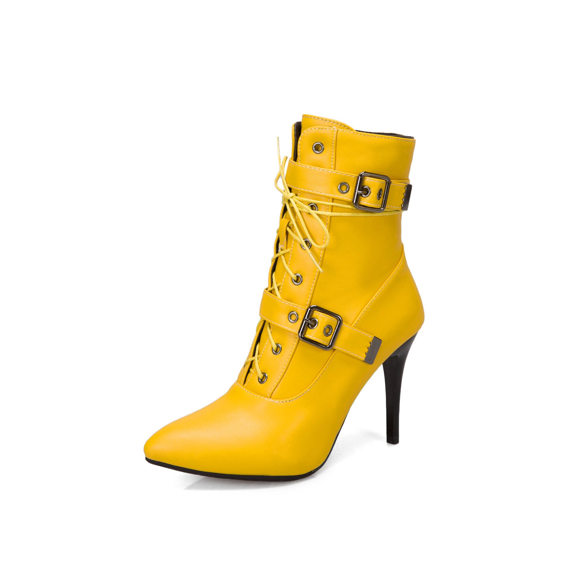 Fashionable female shoes over the short boots high heels boots party sexy lady pu winter party waterproof boots