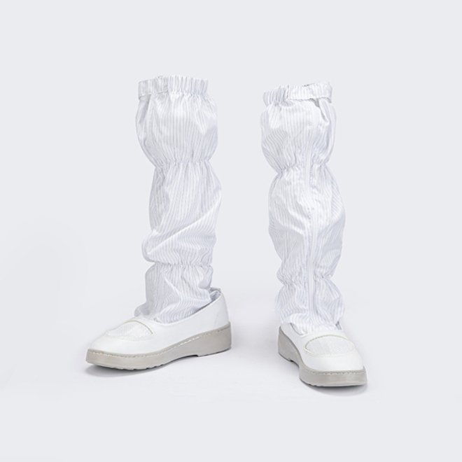 ESD PVC boots white Color Industrial Safety Working boots anti-static Cleanroom Boots, made in Vietnam