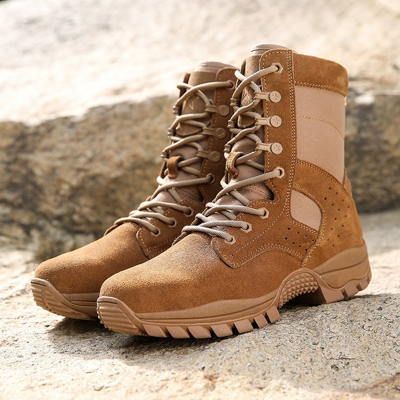 leather Tactical Hunting Boots Waterproof unisex tactical boot